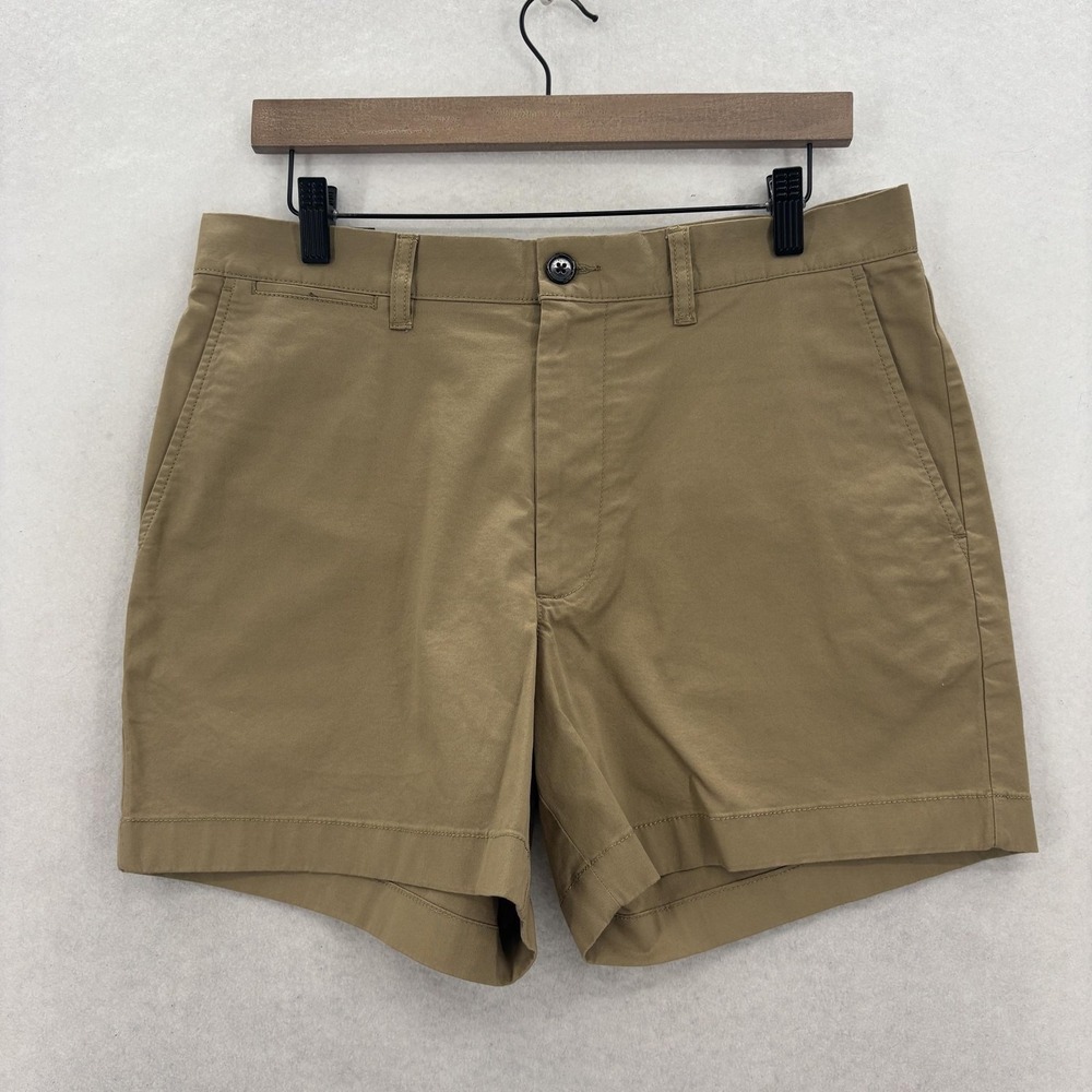 J.Crew Oarsman Portsider Shorts Mens 31 Beige Chino Stretch 5" Casual Summer NWT